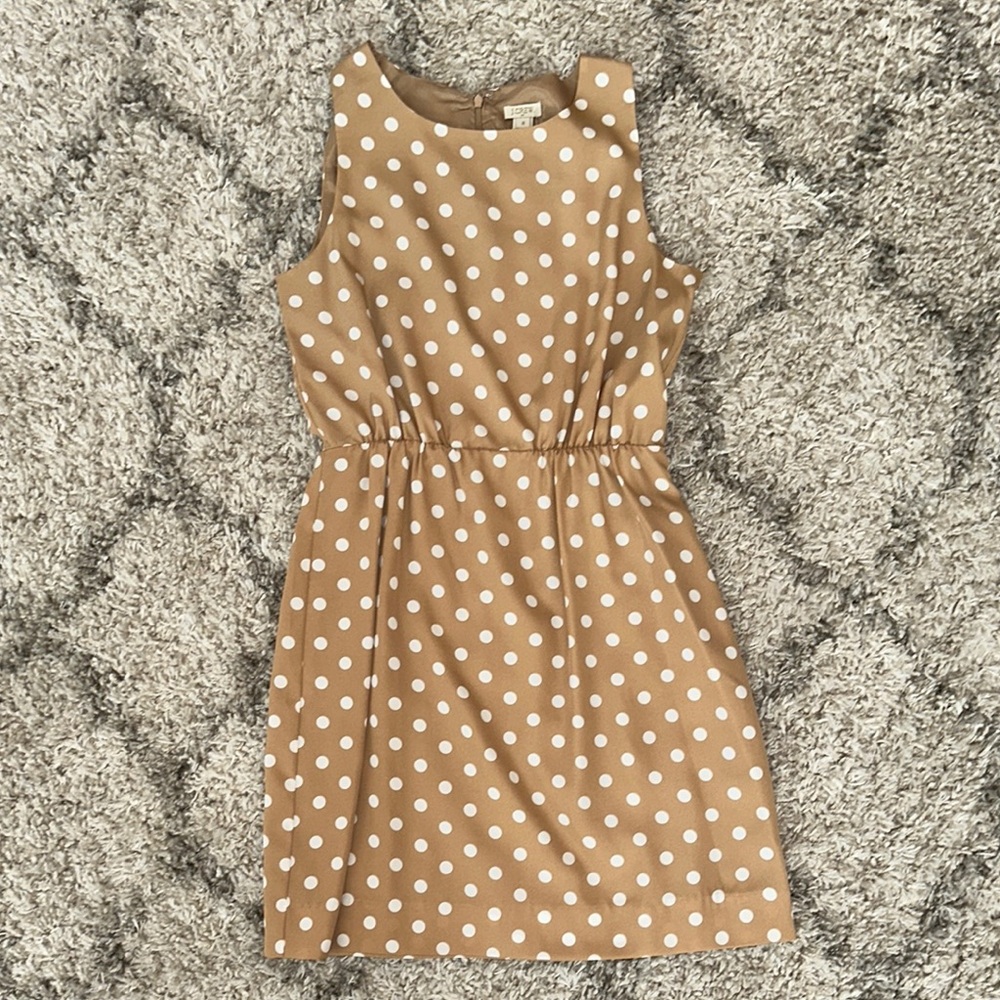 J. Crew Factory Polka Dot Sleeveless Dress  |  Size 6